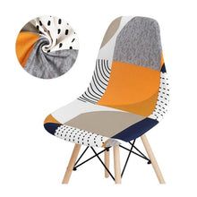 Load image into Gallery viewer, Avangarde Style  Printed Seat Cover For Shell Chair Armless Shell Chair Cover Banquet Home Slipcover Elastic Removable Stretch High Back For Sofa Armchairs
