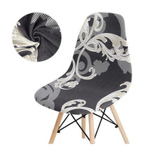 Load image into Gallery viewer, Avangarde Style  Printed Seat Cover For Shell Chair Armless Shell Chair Cover Banquet Home Slipcover Elastic Removable Stretch High Back For Sofa Armchairs

