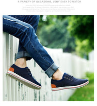Load image into Gallery viewer, New Men's Flats High Quality Casual Shoes Handmade Shoes Casual Sports Flats Men Lightweight Comfortable Walking Shoes Outdoor Walking Sneakers For Mens

