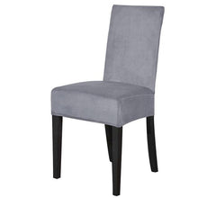 Load image into Gallery viewer, Washable Elastic Seat Parsons Chair Covers Thick Chair Cover Washable Elastic Winter Warm Chair Protector Case Kitchen Restaurant  Washable Spandex Kitchen Chair Covers for Dining Room Christmas Decoration Holiday Party
