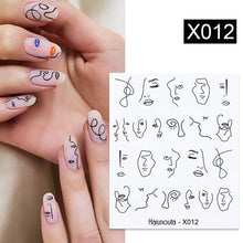 Load image into Gallery viewer, Embossed Nails Sticker 3D Flower Leaves Slider Water Transfer Nail Decals for Nail Art Transfer Sticker  3D Wave Design Decoration for Women Girls Art Stickers Decal Decoration Metallic Curve Strip Line Nail Decor

