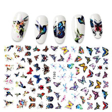 Load image into Gallery viewer, The New 3D Nail Sticker Cool English Letter stickers for nail  Foil Love Heart Design Nails Accessories Fashion Manicure Sticker Stickers Girls Manicure Decoration Nail Art Supplies 3D Self-Adhesive Nail Decals Designer Nail Stickers for Acrylic Nails
