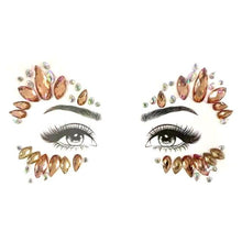 Load image into Gallery viewer, 23 Sets Glitter Face Jewels Sticker Temporary Party Face Makeup Tattoo Face Gems Glitter Face Jewels Crystal Stickers For Womens
