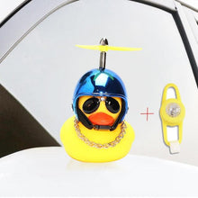 Load image into Gallery viewer, Yellow Small Bike Duck Bicycle Bell Luminous Normal Duck Ducky Bicycle Airscrew Helmet Wind Motor Riding Cycling Lights Horn Rubber Duck Helmet Bike Horn Bell Car Decoration Bicycle Horn
