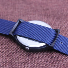 Load image into Gallery viewer, Unisex Fashion Nylon Fabric Kids Children Watch Sport Thin Students Canvas Quartz Dress Wristwatch Military Time Watch  Field Outdoor Sport Mens Wristwatch With Slip-Thru Nylon Band
