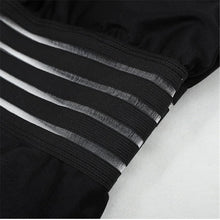 Load image into Gallery viewer, Luxury Women Black Swimsuits Women High Neck One Piece Swimsuits For Women Mesh Bathing Suits Open Back Swimwear One Piece Swimwear For Lady High Neck Bandage Cross Back Swimming Suit Female Holiday Beachwear
