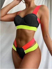 Load image into Gallery viewer, Modern Push Up Swimsuit Bikini Women's Push-up Bandage Bikini Swimsuits Swim Bottoms Women Swimwear Bathing Suit Padded Beach Swimming Suit Summer Fashion Suits
