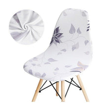 Load image into Gallery viewer, Avangarde Style  Printed Seat Cover For Shell Chair Armless Shell Chair Cover Banquet Home Slipcover Elastic Removable Stretch High Back For Sofa Armchairs
