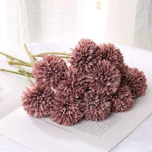 Load image into Gallery viewer, Silk Flower Arrangements Bunch Artificial Flower Bouquet Ball Fake Flowers Home Widding Decoration Valentines Day Gifts
