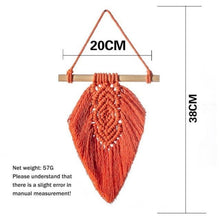 Load image into Gallery viewer, Handmade Wall Art Home Wall Decor Woven Hanging Tapestry Tassel Wind Chimes Wall Hanging Ornaments  Hand Macrame Wall  For Wall Wedding Living Room Gallery Patio Apartment Yard Decor
