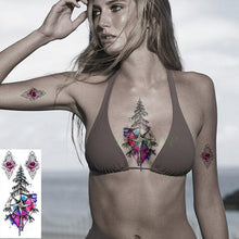 Load image into Gallery viewer, Elegant Waterproof Temporary Butterfly Sticker Tattoo Fake  Halloween Party Tattoo For Woman Girls
