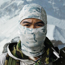 Load image into Gallery viewer, Tactical Camouflage Balaclava Full Face Mask CS Wargame Army Hunting Cycling Sports Helmet Liner Military Multiamp CP Skating Hat Motorbike Biker Racing Breather Mask Tactical Airsoft Cap Scarf Mask Ski Hat Spring Summer For Men Women
