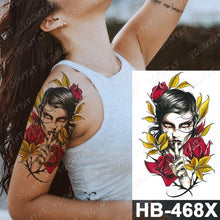 Load image into Gallery viewer, Different Stylish Waterproof Temporary Tattoo Sticker Heart Knife Angel Makeup Tattoos For Women Men
