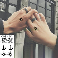 Load image into Gallery viewer, Elegant Waterproof Tattoo Sticker Sun Moon Fake Tatto Fashion Moon Temporary Fun Sun Wave Magic Tatoos For Womens Mens
