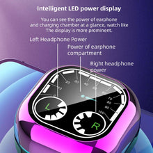 Load image into Gallery viewer, Sports Black Headphones Wireless Wearable Music Player Built-in Memory Sweatproof  WaterproofWireless Bluetooth Headphones 5.1 Gaming Headset In Ear HiFi Sports Noise Cancel Earphone For Smartphones LED Display For Sports Running Workout
