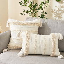 Load image into Gallery viewer, Cushion Cover Cotton Linen Pillowcase Tufted Beige Decorative Fashionable Cotton Hand-Woven Throw Pillow Covers Tufted  Pillow Covers  Bedroom Throw Pillow Cushion For Bed Home
