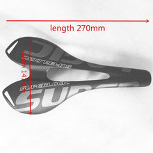 Load image into Gallery viewer, Full Carbon Fiber Bicycle Saddle Road Bike Carbon Saddle Seat Matt Bike Cushion Carbon Fiber Road Bike Saddle Cushion Lightweight Comfortable Bicycle Seat With PU Leather Cover For Road Bike And Mountain Bike
