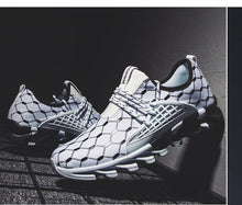 Load image into Gallery viewer, Mens Lightweight Breathable White Sneakers Casual Spring New Fashion Comfortable Walking  Slip-On Sneakers Breathable Fashion Athletic Gym Casual Tennis Sneakers Modern Design Shoes
