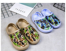 Load image into Gallery viewer, Mens Womens Sandals Hole Shoes Rubber Clogs Couple Garden Shoes Color Printing Air Cushion Beach Sandals Unisex Garden Clogs Lightweight Slip On Women Men Beach Sandals Water Shoes
