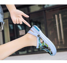 Load image into Gallery viewer, Mens Womens Sandals Hole Shoes Rubber Clogs Couple Garden Shoes Color Printing Air Cushion Beach Sandals Unisex Garden Clogs Lightweight Slip On Women Men Beach Sandals Water Shoes

