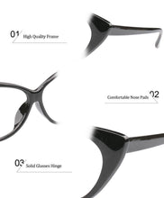 Load image into Gallery viewer, Cat Eye Reading Glasses  For Women Lightweight Presbyopic Reading Glasses Fashion Cute Reader For Women Computer Readers Anti Glare UV Ray Eyeglasses   +0.5 0.75 1.0 1.25 1.5 1.75 2.0 2.5 3.0 3.5 4.0
