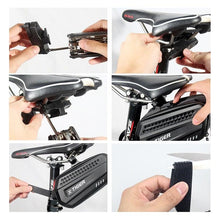 Load image into Gallery viewer, Bicycle Bag Rainproof Road Bike Bag 1.2L Large Capactity Cycling Seat Post Rear Bag For Bicycle Accessories Bike Bag Bicycle Under Seat Pouch Cycling Wedge Pack For Mountain Road Cycling Accessories Storage
