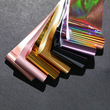 Load image into Gallery viewer, Gold 3D Nail Sticker Curve Stripe Lines Nails Stickers Gradient Adhesive Striping Tape Nail Foil Nail Art Stickers Decals Silver Strip Line Nail Decal Self-Adhesive 3D Wave Decal Decoration Metallic Curve Design Decoration for Women Girls
