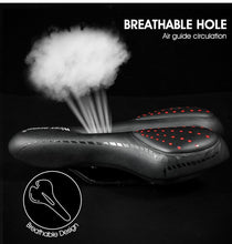 Load image into Gallery viewer, Bike Saddle Mountain Road Bike Seat PU Leather Gel Filled Cycling Cushion Comfortable Shockproof Bicycle Saddle Seat Cushion For Men Comfort Bike Saddle Anti-Slip Bicycle Saddle Waterproof Bicycle Seat For Mountain Bike Seat
