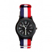 Load image into Gallery viewer, Unisex Fashion Nylon Fabric Kids Children Watch Sport Thin Students Canvas Quartz Dress Wristwatch Military Time Watch  Field Outdoor Sport Mens Wristwatch With Slip-Thru Nylon Band
