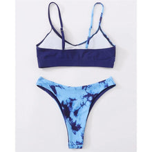 Load image into Gallery viewer, Leopard Bikini Women Swimwear Female Swimsuit Women Two Pieces Scalloped Bikini Set Swimsuits  Bathing Suit Two-pieces Bikini Set Bather Bathing Suit
