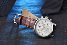 Load image into Gallery viewer, Luxury Men's Business Watches Fashion Watch Waterproof For Men's Casual Sport Leather Strap
