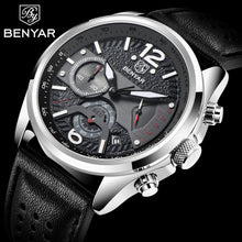 Load image into Gallery viewer, New Men Watch Top Sport Design Waterproof Men Quartz Military Wristwatch  Leather Strap Analog Men Watch
