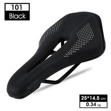 Load image into Gallery viewer, Ultra Light Comfortable Bicycle Saddle Mountain Road Bike Seat Soft Leather Hollow Breathable Cushion Seat Ergonomics Design Breathable Suspension Gel Bike Saddle Cushion For Mountain Bike Road Bike
