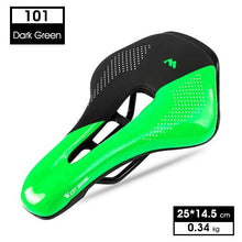 Load image into Gallery viewer, Ultra Light Comfortable Bicycle Saddle Mountain Road Bike Seat Soft Leather Hollow Breathable Cushion Seat Ergonomics Design Breathable Suspension Gel Bike Saddle Cushion For Mountain Bike Road Bike
