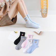 Load image into Gallery viewer, 5 Pairs Fashion Unisex Cute Cartoon face Patterned Long Socks Soft Breathable Cotton Material Sport Summer Warm Winter Funny Harajuku Socks For Men And Women
