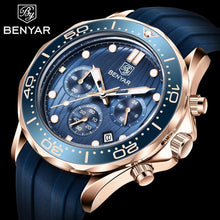 Load image into Gallery viewer, Black Multifunctional Sport Men Watches Luxury Quartz Watches Fashion Chronograph Stylish Elegant Comfortable Watch For Men
