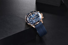 Load image into Gallery viewer, Black Multifunctional Sport Men Watches Luxury Quartz Watches Fashion Chronograph Stylish Elegant Comfortable Watch For Men
