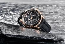 Load image into Gallery viewer, Black Multifunctional Sport Men Watches Luxury Quartz Watches Fashion Chronograph Stylish Elegant Comfortable Watch For Men
