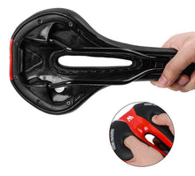 Load image into Gallery viewer, Bike Saddle Mountain Road Bike Seat PU Leather Gel Filled Cycling Cushion Comfortable Shockproof Bicycle Saddle Seat Cushion For Men Comfort Bike Saddle Anti-Slip Bicycle Saddle Waterproof Bicycle Seat For Mountain Bike Seat

