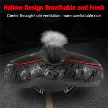 Load image into Gallery viewer, Bike Saddle Mountain Road Bike Seat PU Leather Gel Filled Cycling Cushion Comfortable Shockproof Bicycle Saddle Seat Cushion For Men Comfort Bike Saddle Anti-Slip Bicycle Saddle Waterproof Bicycle Seat For Mountain Bike Seat
