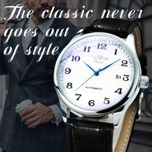 Load image into Gallery viewer, Classic Luxury Men Watch Automatic Wrist Watches Brown Leather Strap Fashionable Design Watches For Men
