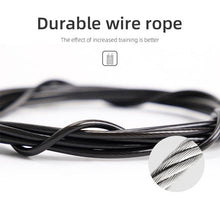 Load image into Gallery viewer, Unisex Jump Rope Speed Weighted Jump Ropes Adjustable Wire Skipping Rope Cable Ball Bearings Regular Rope With Extra Speed Cable Ball Bearings Anti-Slip Handle For Double Unders Outdoor Workout
