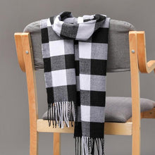 Load image into Gallery viewer, Fashion Winter Casual Classic Soft Plaid Popular Couple Lightweight Tartan Muffler Warm Scarf Cashmere Scarves Shawls Wraps Lightweight Women Warm Lattice Scarves Cashmere Hijab For Women

