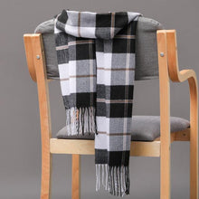 Load image into Gallery viewer, Fashion Winter Casual Classic Soft Plaid Popular Couple Lightweight Tartan Muffler Warm Scarf Cashmere Scarves Shawls Wraps Lightweight Women Warm Lattice Scarves Cashmere Hijab For Women
