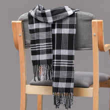 Load image into Gallery viewer, Fashion Winter Casual Classic Soft Plaid Popular Couple Lightweight Tartan Muffler Warm Scarf Cashmere Scarves Shawls Wraps Lightweight Women Warm Lattice Scarves Cashmere Hijab For Women
