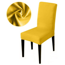 Load image into Gallery viewer, Armless Removable Washable Elastic Dinner Universal Spandex Solid Chair Slip Covers Set Colors For Choice Universal Size Chair Cover
