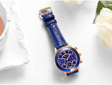 Load image into Gallery viewer, Luxury Green Business Women Watches Quartz Fashion Leather Strap Waterproof Multifunctional Wristwatch For Women
