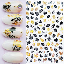 Load image into Gallery viewer, Summer Tropical Beach Coconut Tree Slippers 3D Nail Sticker Leaves Shell Transfer Decals Slider Decoration Manicures  Tip Water Transfer Nail Decals Sticker For Pretty Girl Self-Adhesive Nail Decals Designer Nail Stickers for Acrylic
