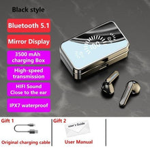 Load image into Gallery viewer, Bluetooth 5.1 Wireless Headphones  Waterproof Sports Workout Earphones With Microphone Bluetooth In Ear Headphones Wireless Headset Quality Deep Bass Soft Earmuffs  Light Weight Built-in Microphone Charging Box 3500mAh
