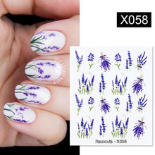 Load image into Gallery viewer, Spring Simple Green Theme Water Decal Sticker Flower Leaf Tree Summer Slider For Manicuring Nail Art Watermarks Art Decoration Manicure Tools Nail Watermark Decals iridescent Decoration Nail Self-Adhesive Decals Nail Stickers Water Transfer Fresh Nail
